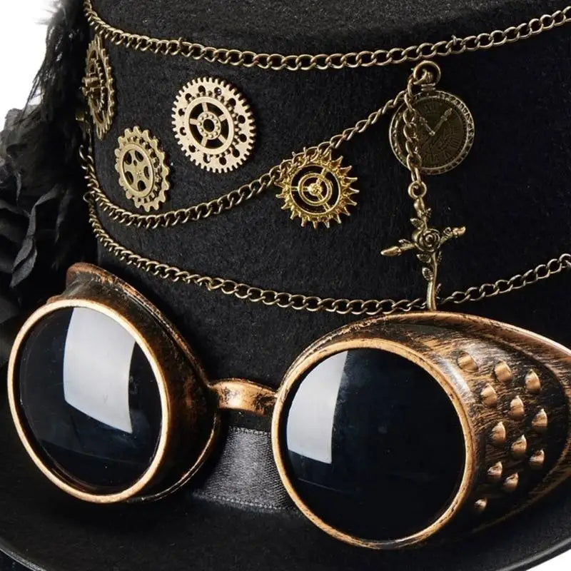 Black Steampunk Hat Design – industrial aesthetic