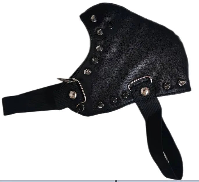 Black Steampunk Mask With Spikes fashion