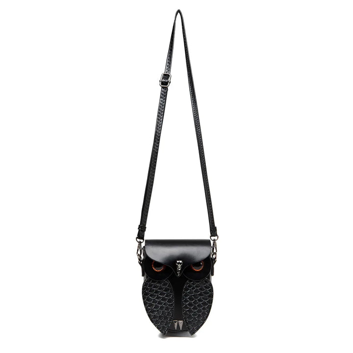 Black Steampunk Owl Bag durable