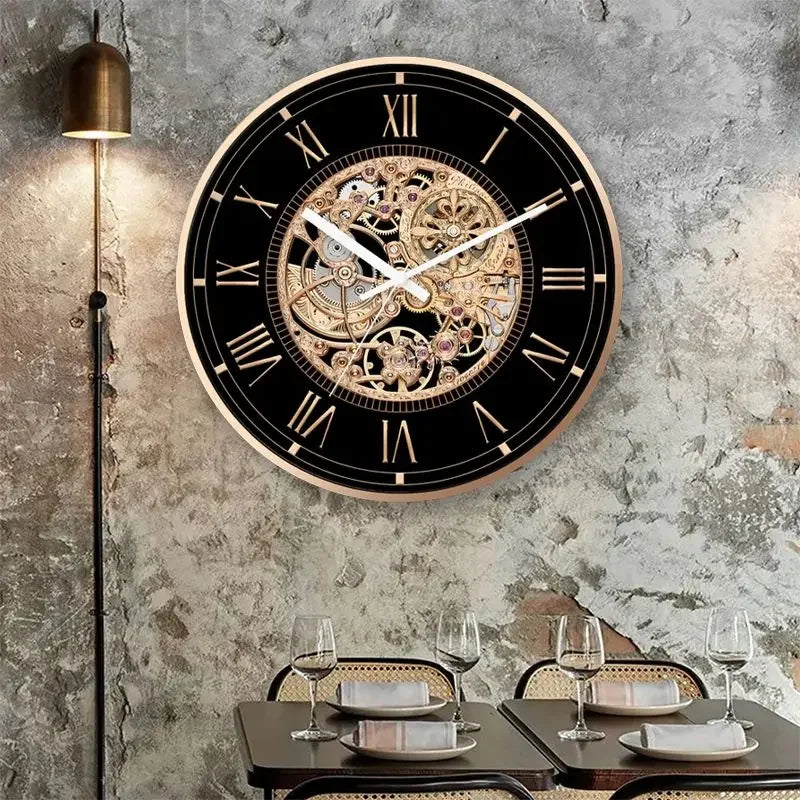 Black and Gold Steampunk Clock