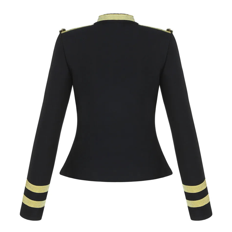 Black and Gold Steampunk Jacket gothic