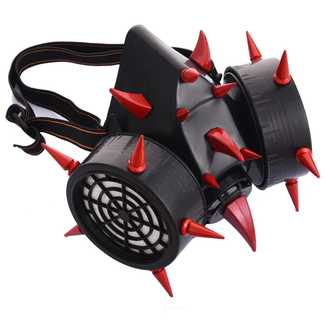 Black and Red Steampunk Respirator Mask Stylish