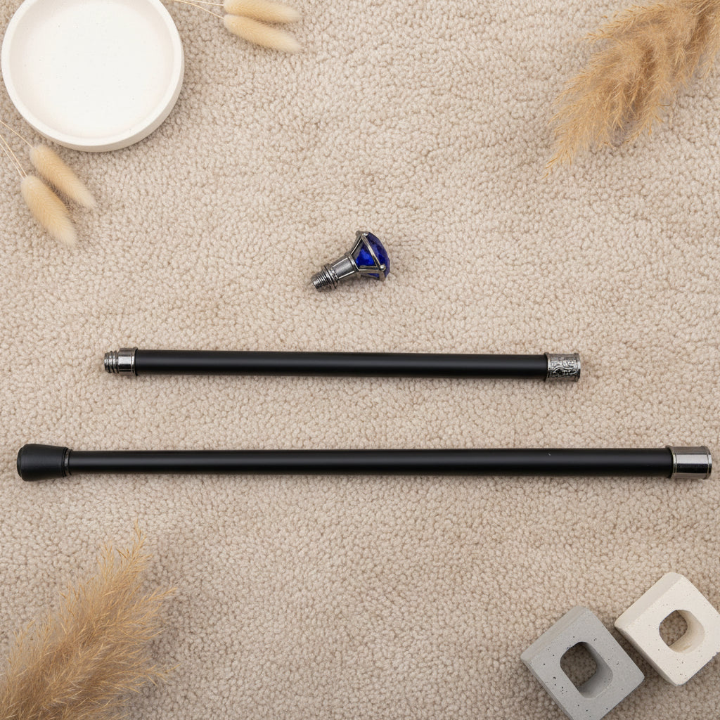 Blue Diamond Steampunk Cane