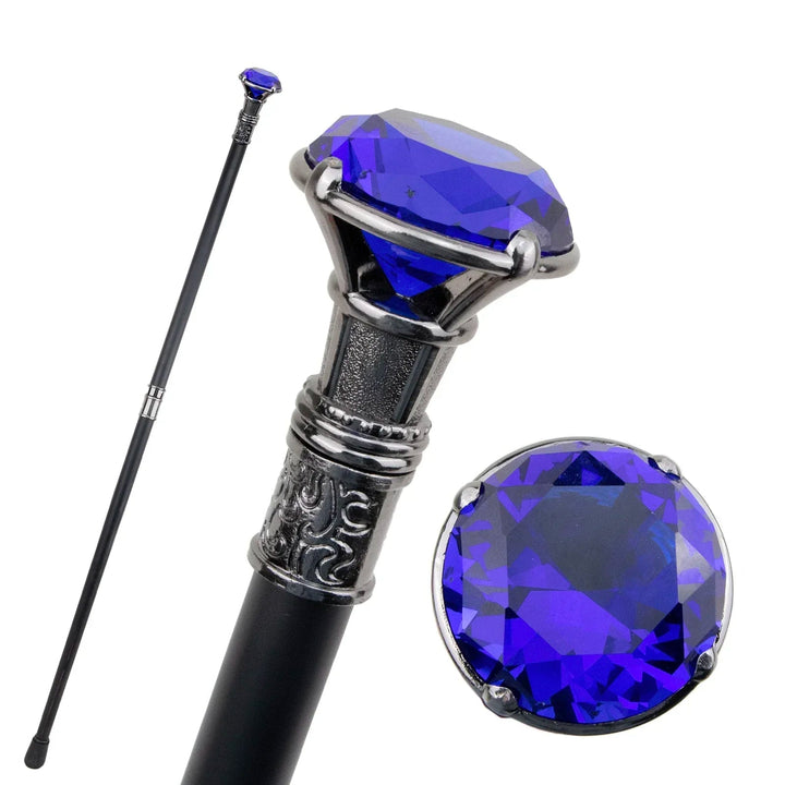 Blue Diamond Steampunk Cane chic