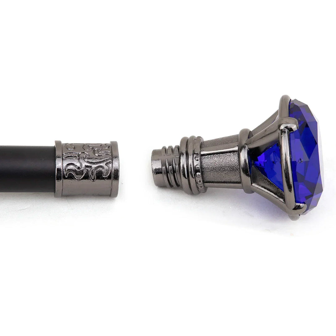 Blue Diamond Steampunk Cane detachable