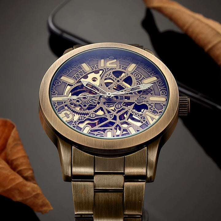Bronze And Gold Steampunk Wristwatch vintage