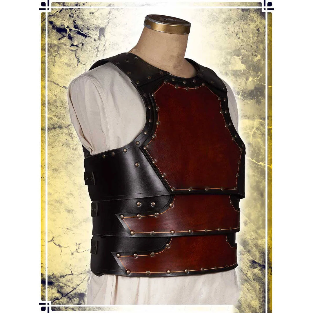 Brown And Black Riveted Steampunk Chest Armor chic