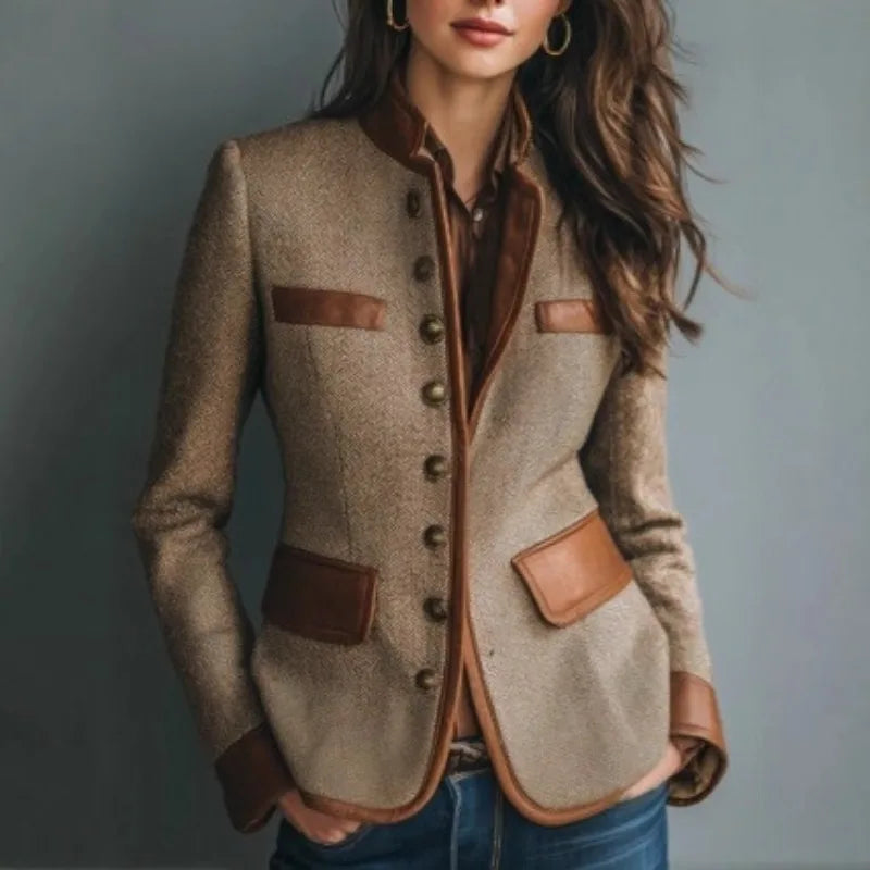 Brown Retro Steampunk Jacket Stylish