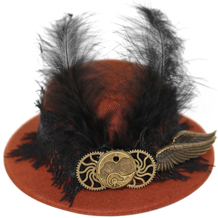 Brown Steampunk Bowler Hat With chic