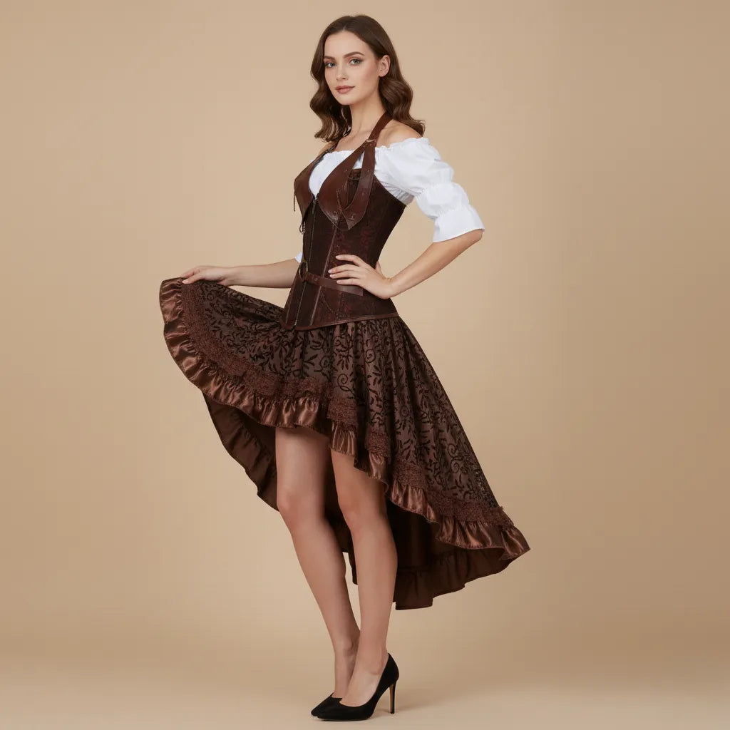 Brown Steampunk Dress