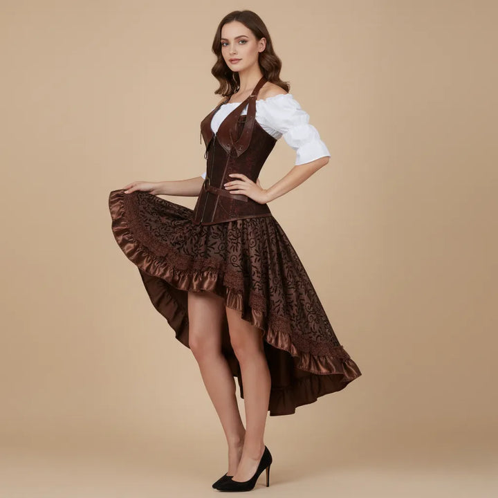 Brown Steampunk Dress