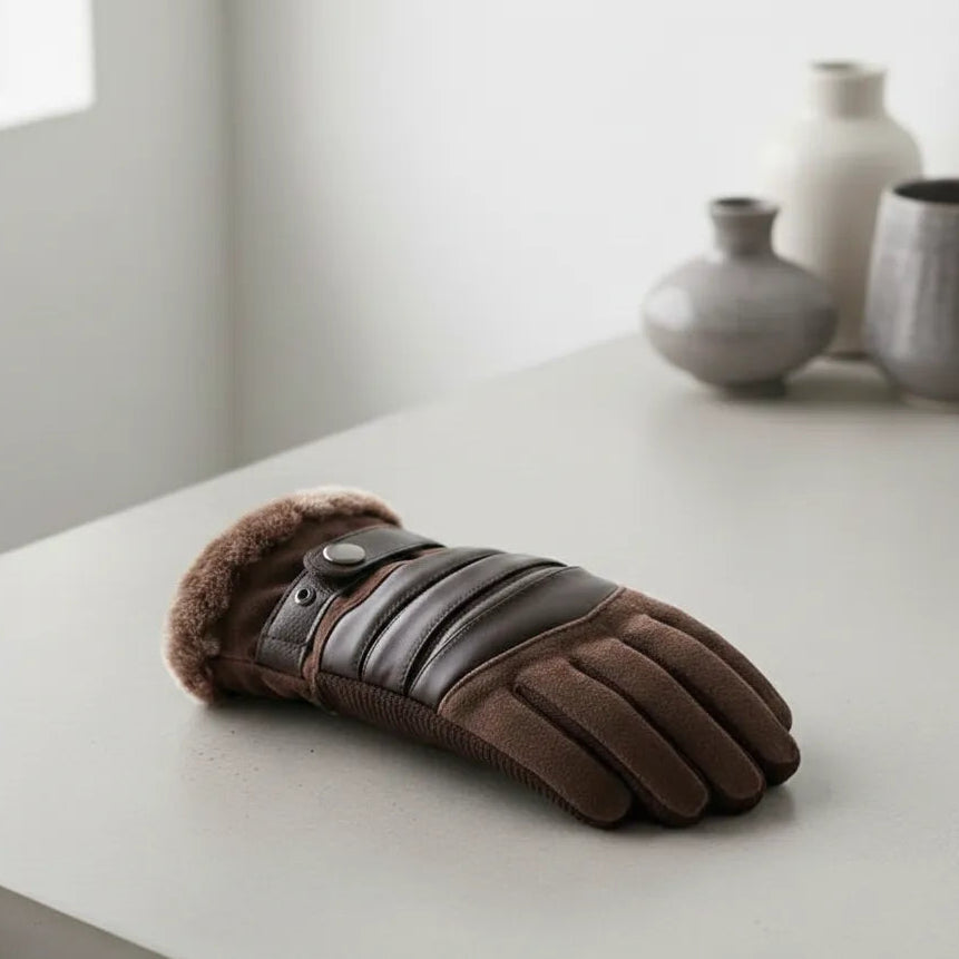 Brown Steampunk Gloves