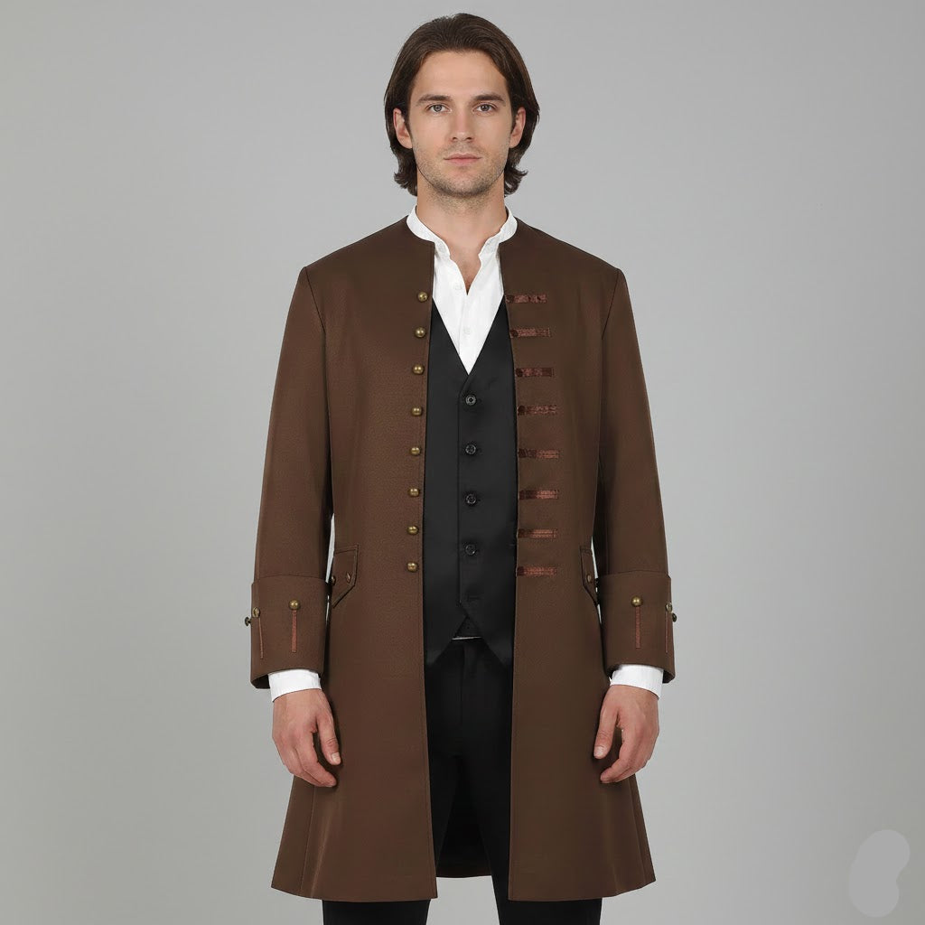 Brown Steampunk Medieval Coat