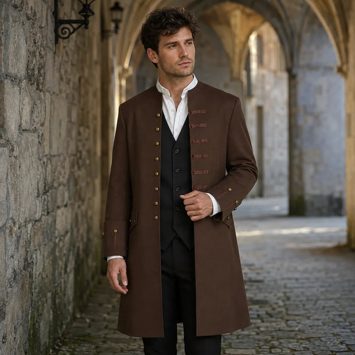 Brown Steampunk Medieval Coat
