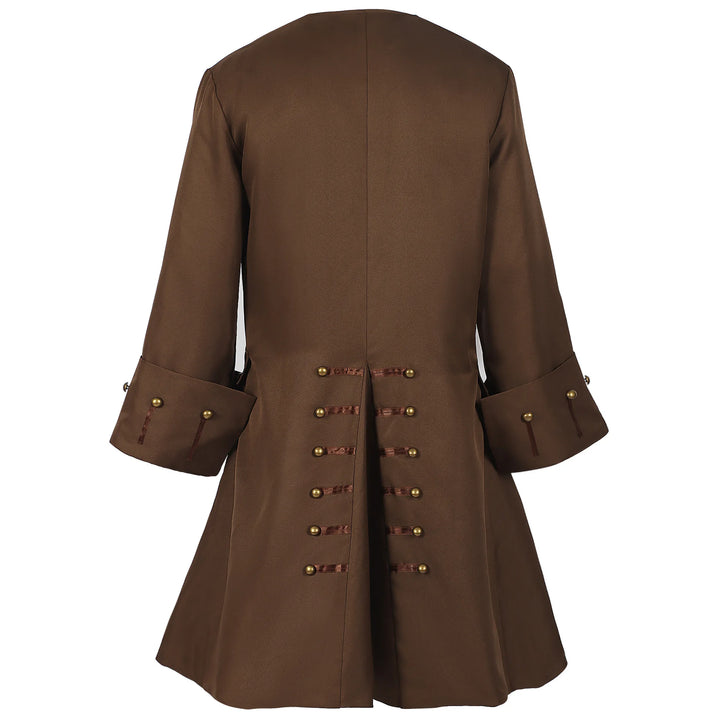 Brown steampunk medieval coat gothic influence