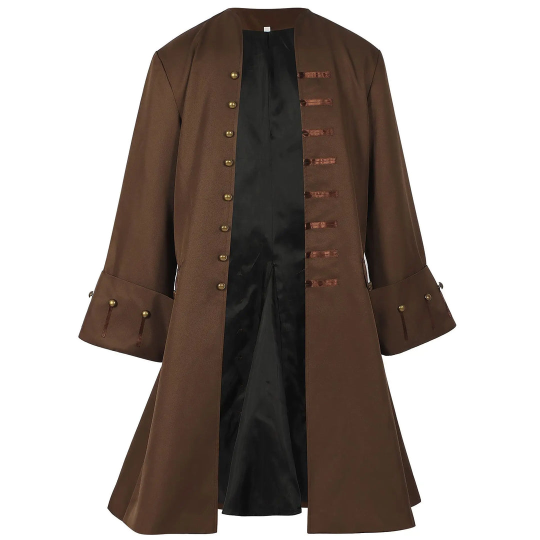 Brown steampunk medieval coat – vintage style