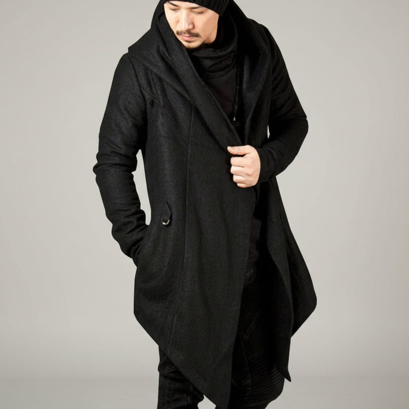 Casual Gothic Steampunk Hooded Coat Long