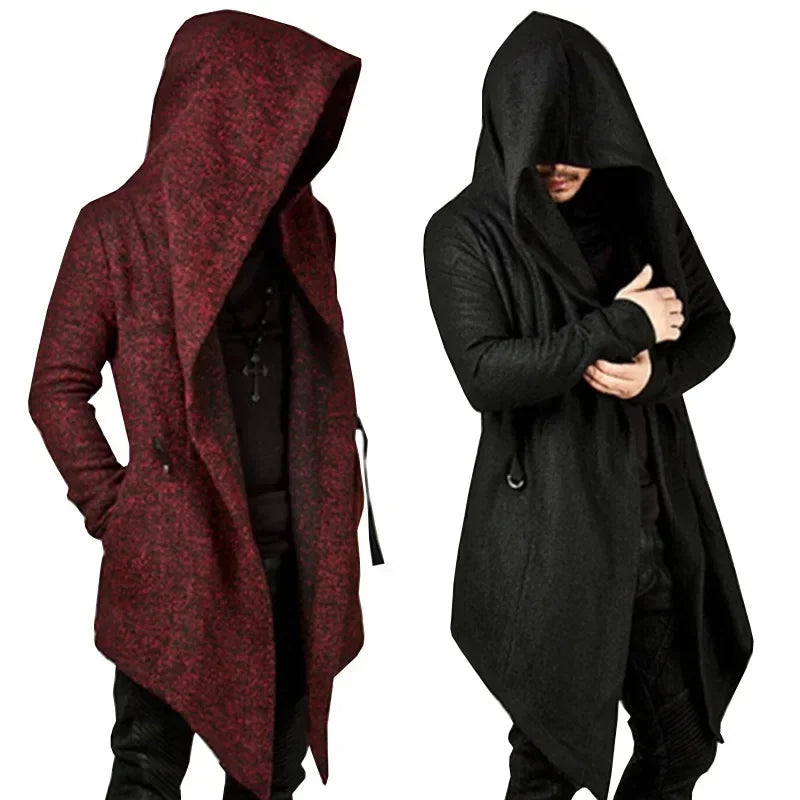 Casual Gothic Steampunk Hooded Coat fashionable