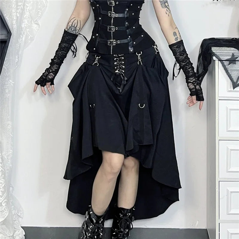 Casual Gothic Steampunk Skirt stylish