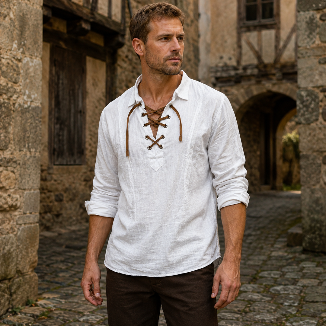 Casual Laced Steampunk Shirt