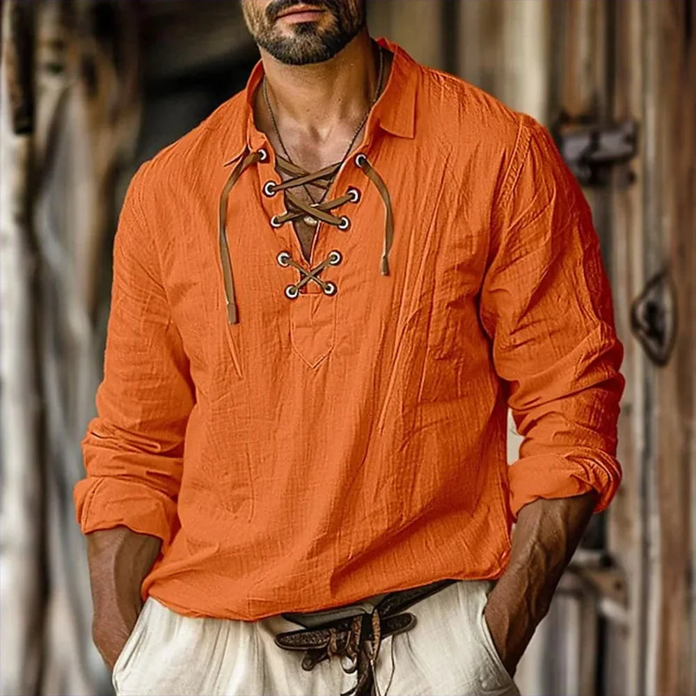 Casual Laced Steampunk Shirt stylish
