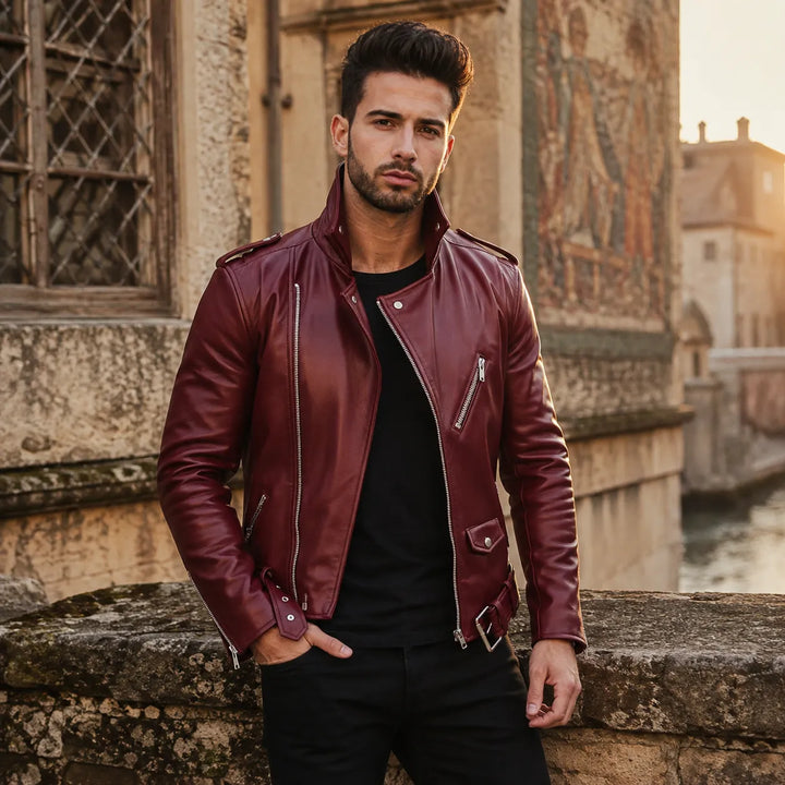 Casual Leather Steampunk Jacket