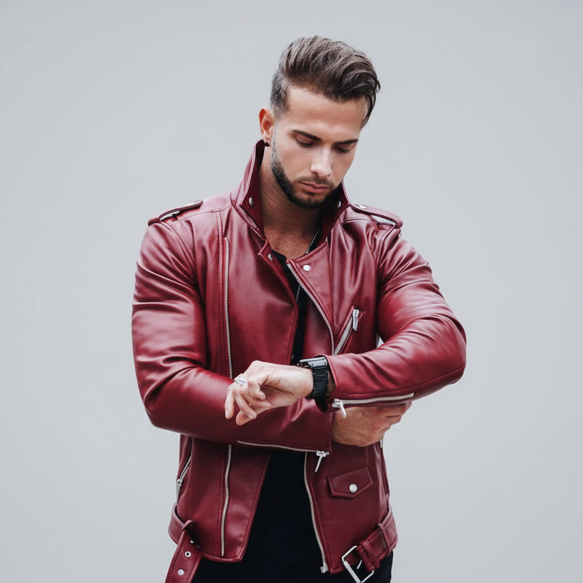 Casual Leather Steampunk Jacket