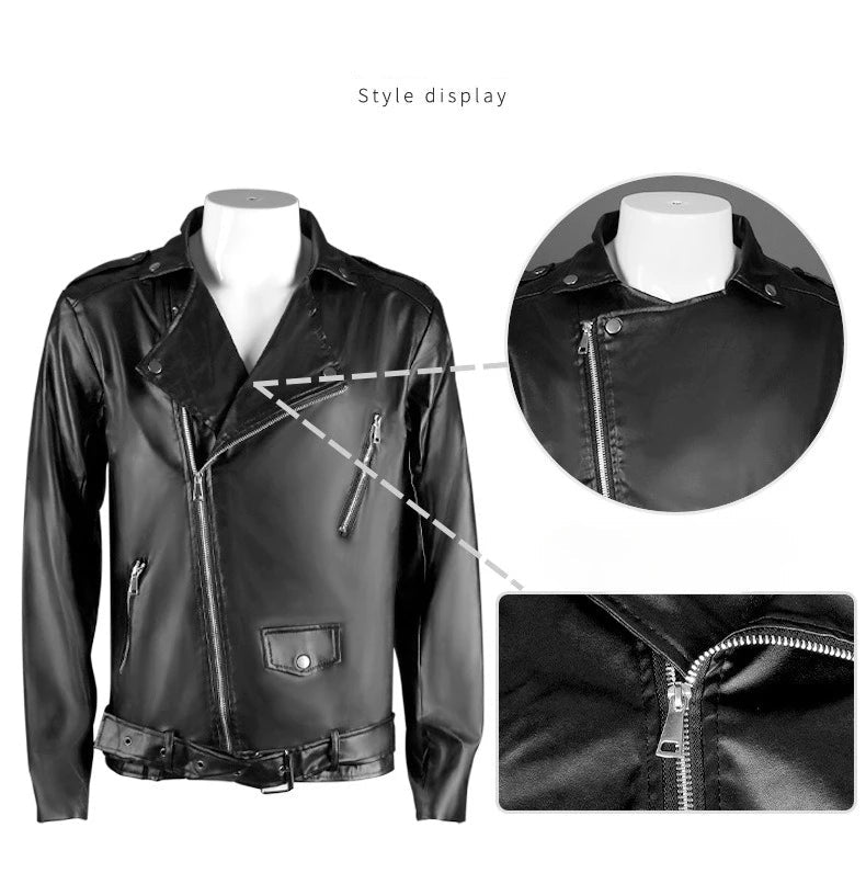 Casual Leather Steampunk Jacket refined