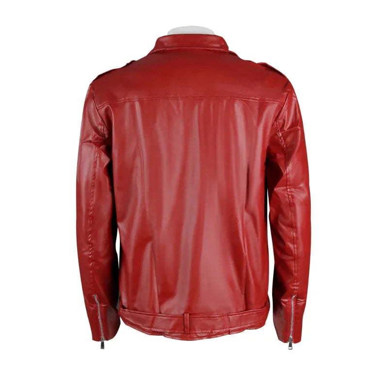 Casual Leather Steampunk Jacket sleek