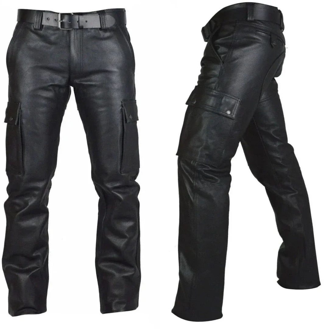 Casual Leather Steampunk Pants Unique