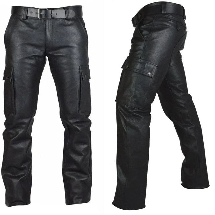 Casual Leather Steampunk Pants Unique
