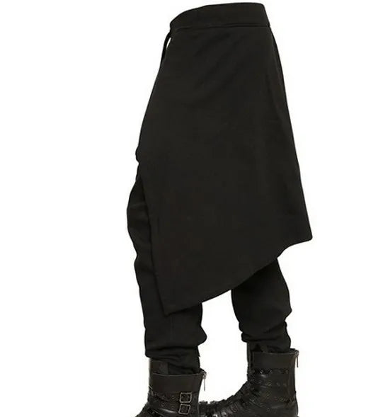 Casual Loose-Fitting Steampunk Pants bold