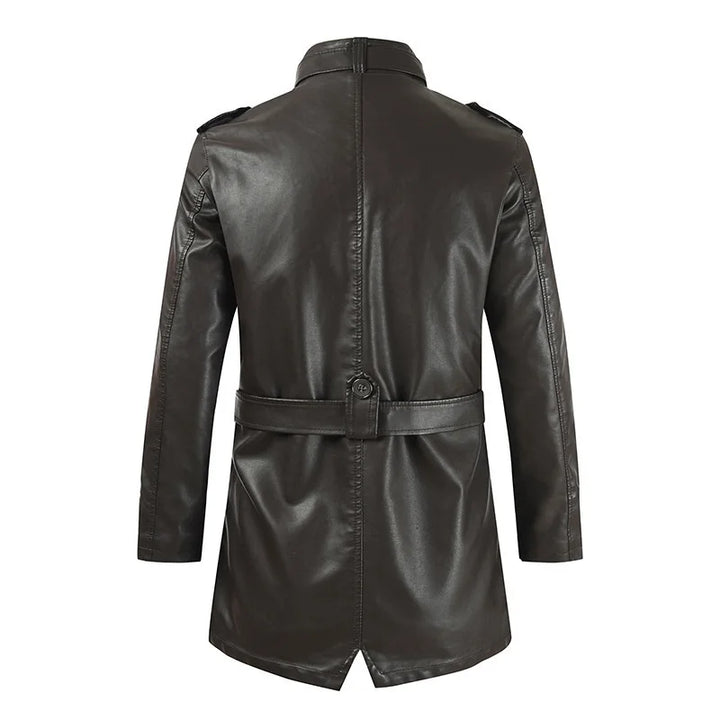 Casual Steampunk Faux Leather Jacket bold