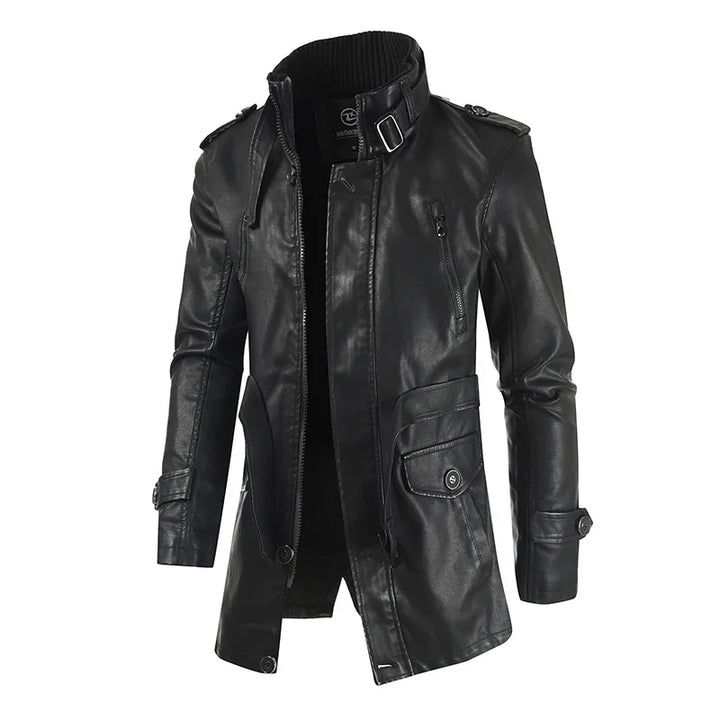 Casual Steampunk Faux Leather Jacket vintage