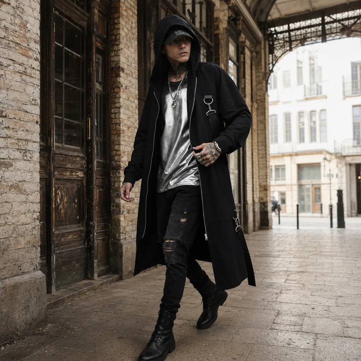 Casual Steampunk Hooded Coat 