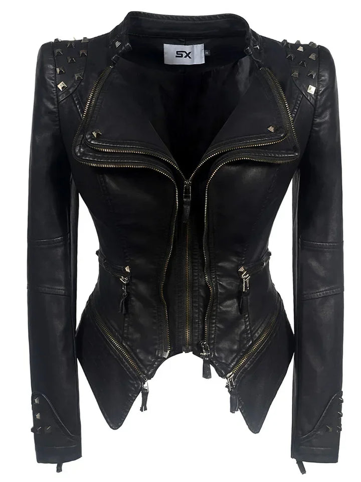 Casual Steampunk Jacket With Rivets