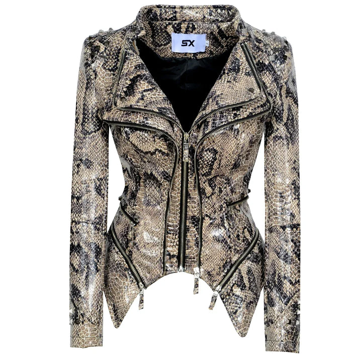 Casual Steampunk Jacket With Rivets bold