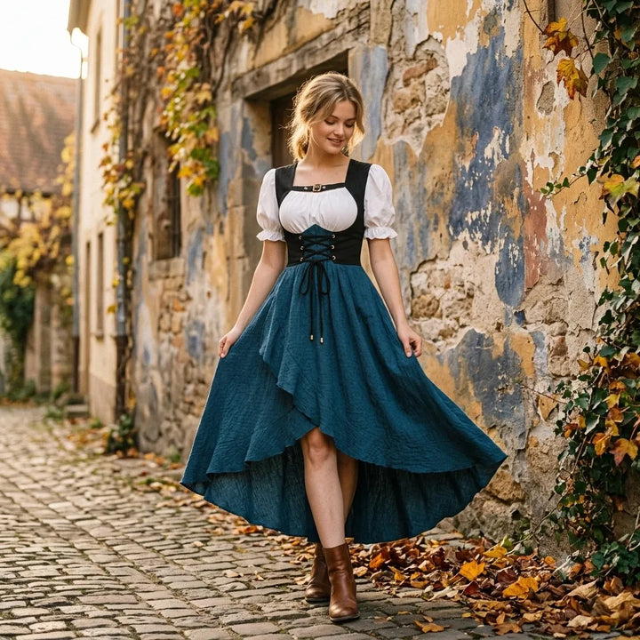Casual Steampunk Lace-up Dress
