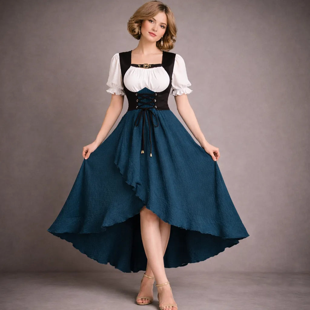 Casual Steampunk Lace-up Dress