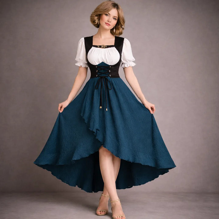 Casual Steampunk Lace-up Dress