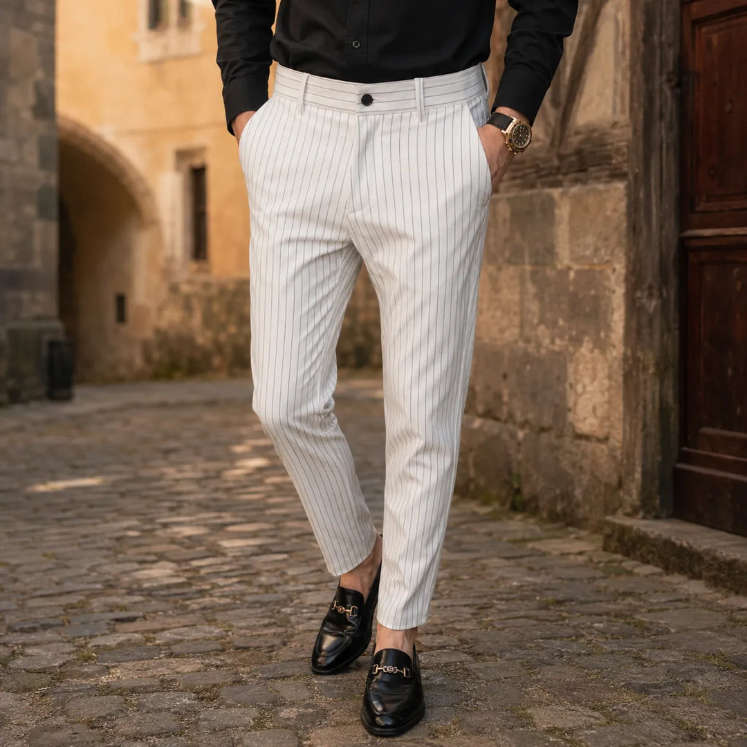 Casual Steampunk Striped Pants