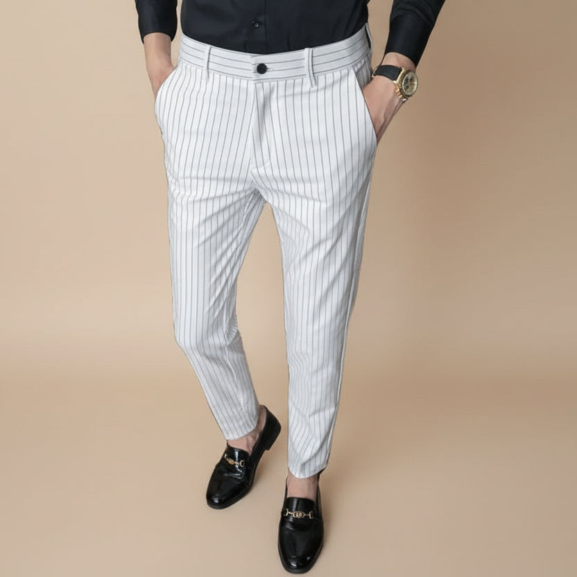 Casual Steampunk Striped Pants