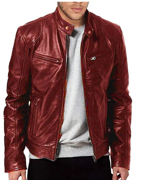 Casual steampunk jacket with light trim