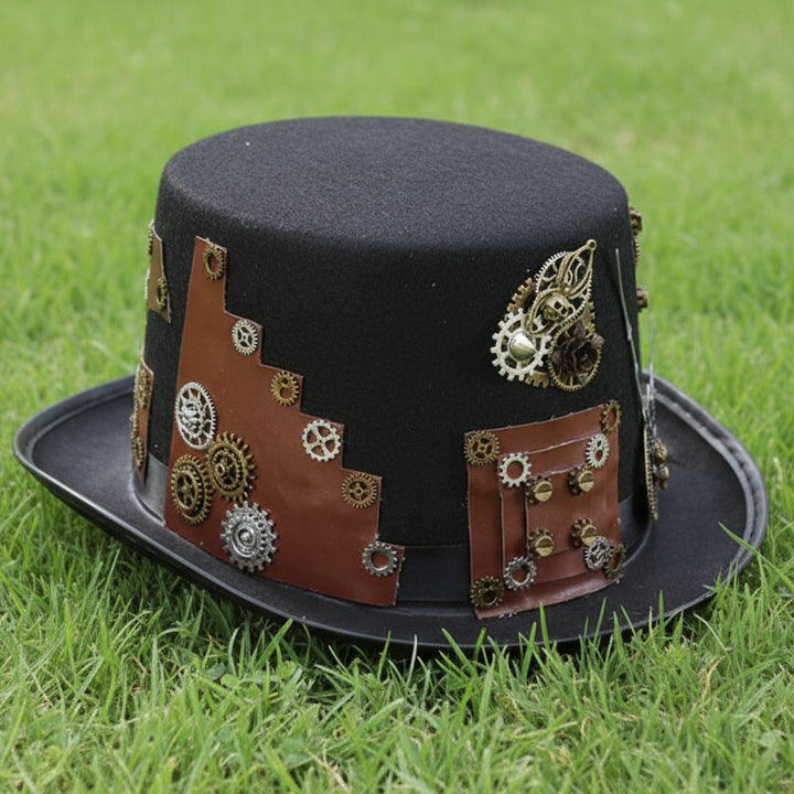 Chic Black Steampunk Hat