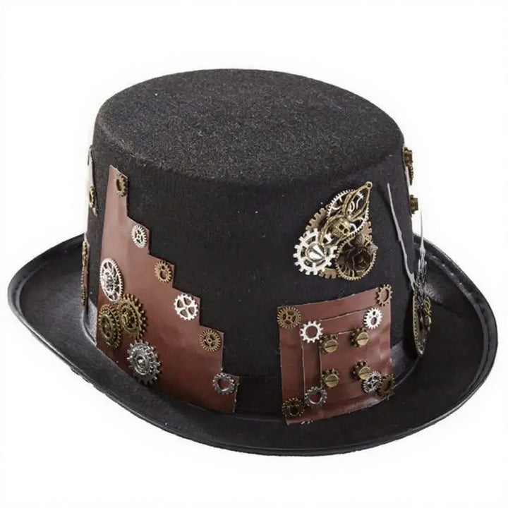 Chic Black Steampunk Hat fashionable