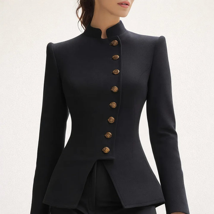 Chic Black Steampunk Jacket