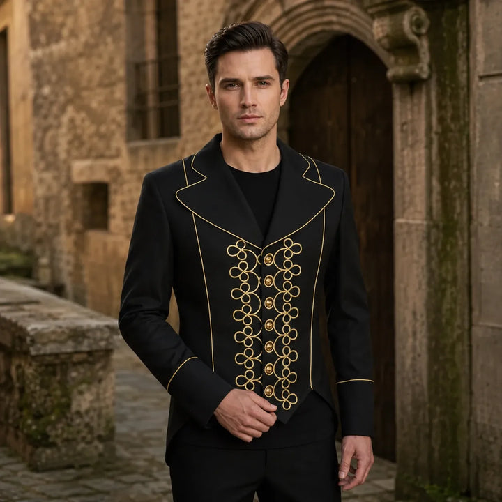 Chic Embroidered Steampunk Jacket