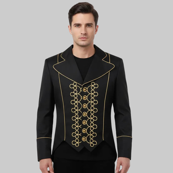 Chic Embroidered Steampunk Jacket