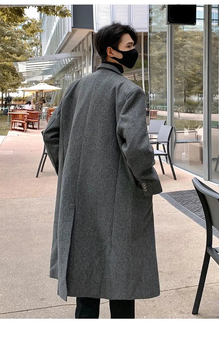Chic Gray Steampunk Coat quality
