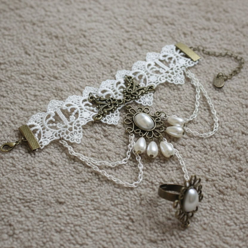 Chic Steampunk Beaded Bracelet